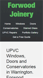 Mobile Screenshot of forwoodjoinery.com