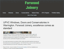 Tablet Screenshot of forwoodjoinery.com